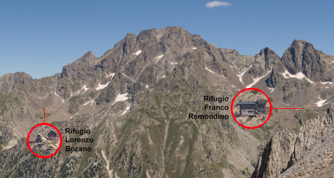 Posizione rifugi